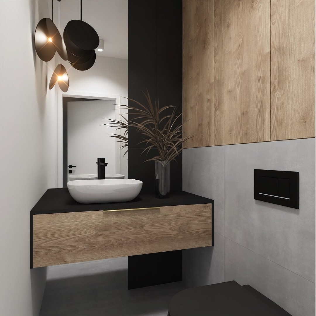 Toaleta w stylu skandynawskim